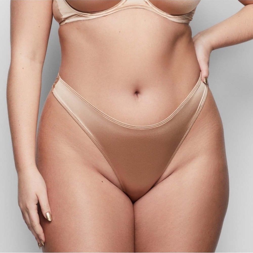 NEW! SKIMS Nude Satin Thong